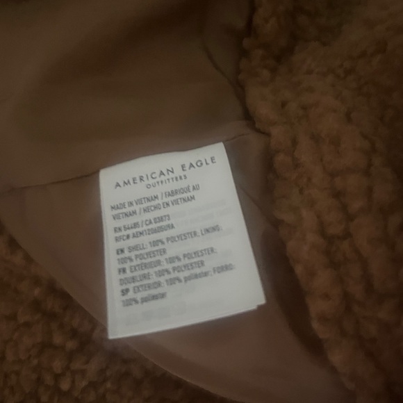 American Eagle Outfitters Tan Sherpa Jacket - Picture 3 of 3